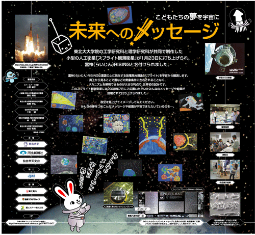 マイクロエッチング加工のプレートを乗せた観測衛星SPRITE-SATの打ち上げ成功!!